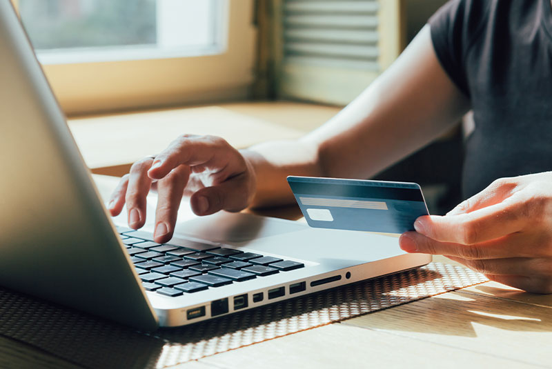 paying with credit card