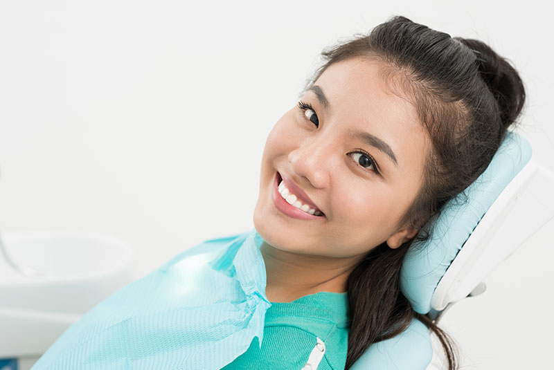dental patient smiling