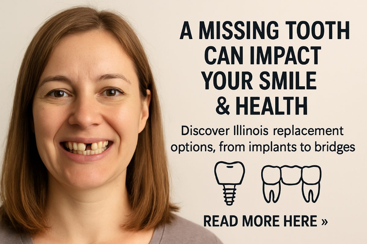 A diverse group of people smiling, showcasing various missing tooth replacement options such as dental implants, bridges, and dentures. No text on the image.