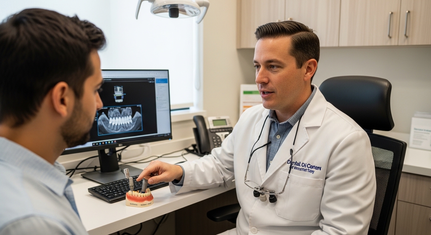 Dental implant consultation in a modern Oswego, IL clinic